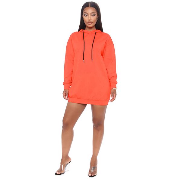 

2020 cross-border amazon wish independent station new style for autumn and winter european and american loose long hooded sweater women, Black