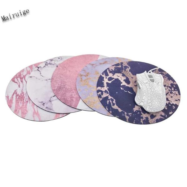 

mairuige цвет современный дизайн мрамор имитация золота уникальный настольный компьютер анимация мат коврик для мыши круглый 200 * 200 * 2cm