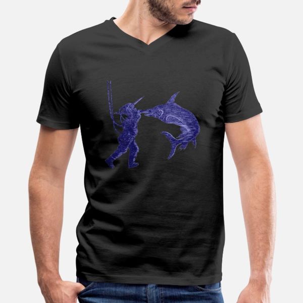 

vintage diver with diving helmet and a swordfish t shirt men character tee shirt round collar fit cute building spring letter shirt