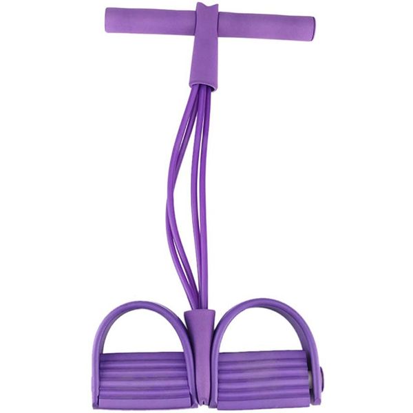 

rope spring foot trimmer rquipment exercise fitness bodybuilding sport pedal yoga resistance band purple