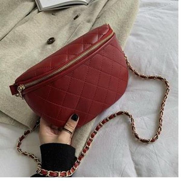 

small bag female 2020 new wave all-match messenger chain rhombus fashion multifunctional waist bag chest bag