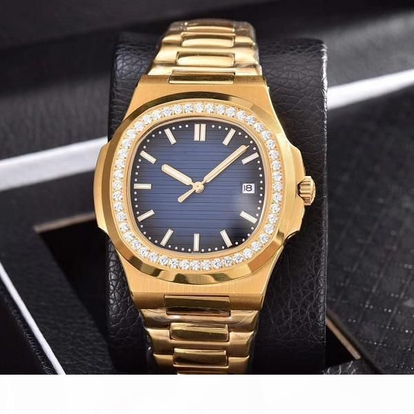 

2018 luxury watches diamond automatic mechanical watch stainless steel strap nautilus men mens watch watches, Slivery;brown