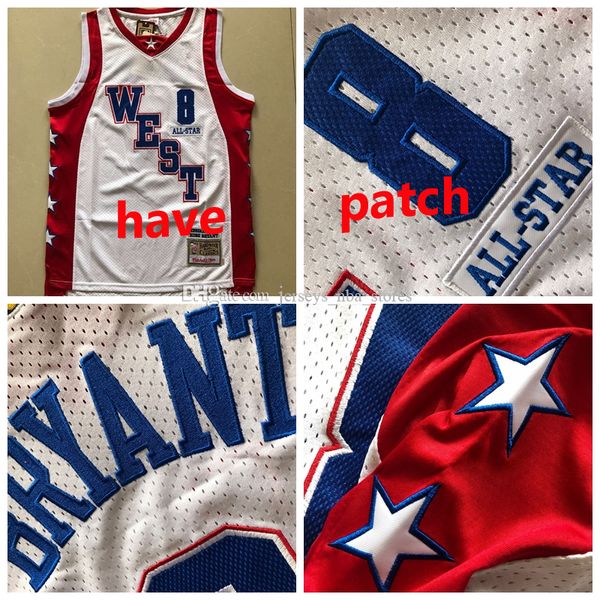 

Vintage Los Angeles Lakers Kobe Bryant Jersey 8 Mitchell Ness 2004 All-Star Bryant NBA Basketball Jerseys 01