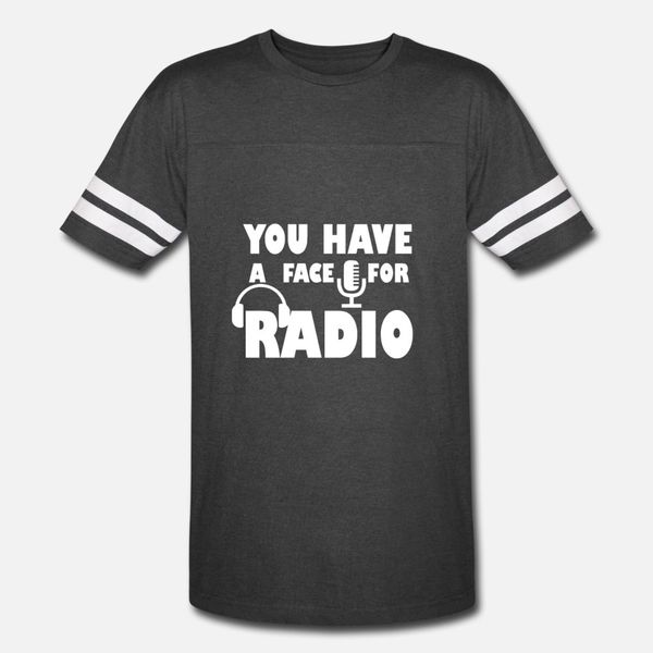 

music talk radio dj face for radio print t shirt men customized 100% cotton s-3xl natural crazy fashion spring pictures shirt