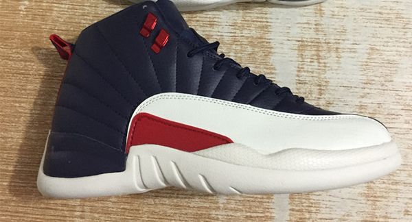 

wholesale new 12 xii royal red white men basketball shoes blue sports sneakers trainers outdoor size 8-13