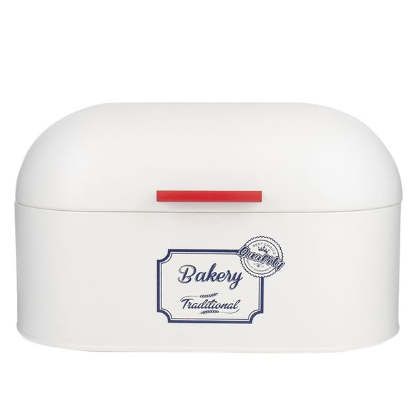 

holder food container clamshell roll bread box dustproof metal bin home