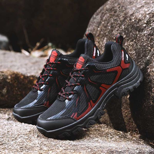 

new hiking upstream shoes boots for men outdoor trekking tourism boots camping shoes mountain climbing hunting sports sneakers