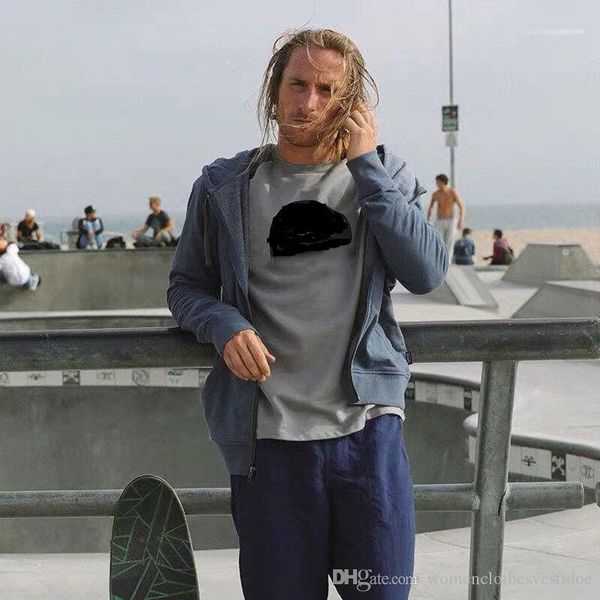 

tee autumn fashion mens long sleeves p designer mens tshirt casual letter printed loose pullover, White;black