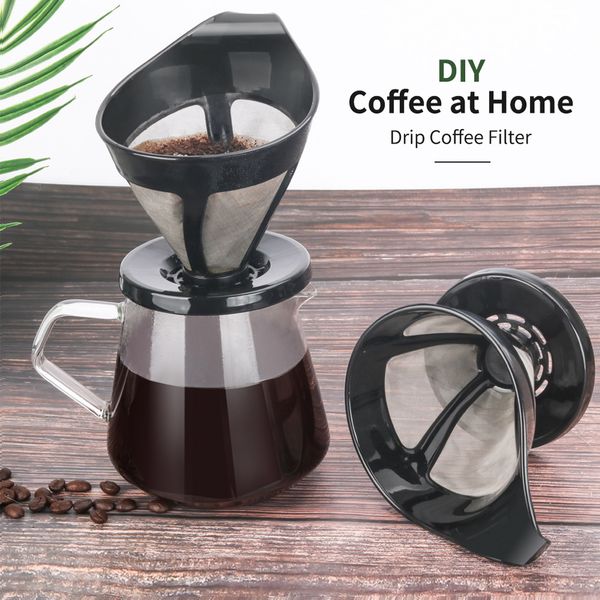 

kitchen pour over paper cup practical coffee filter anti-scald fine mesh gadgets