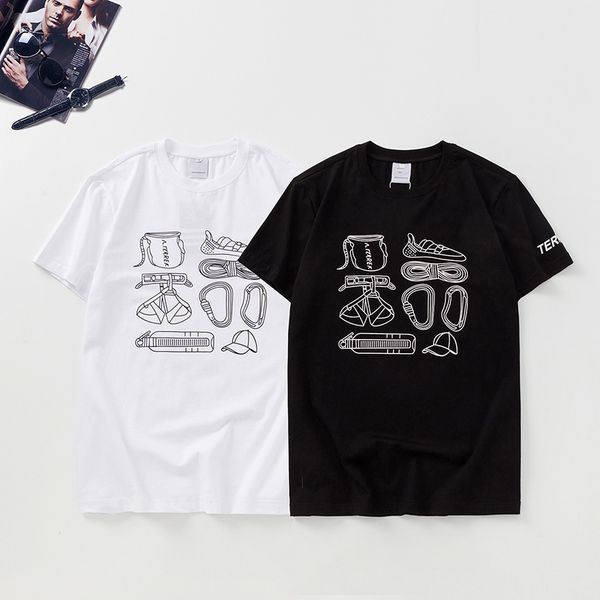 

men's t-shirts fashion mens letter print shirts summer active casual men breathable loose crew neck tee 7 styles asian size m-3xl, White;black