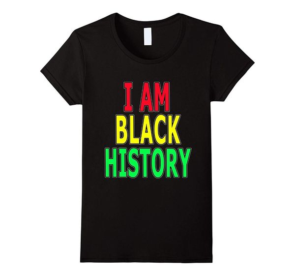 

new 2019 summer casual t-shirt printing i am black history shirts t shirts