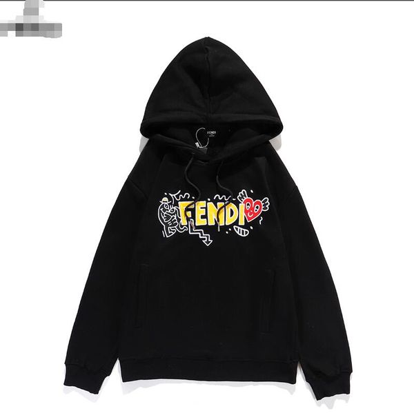

2020 men's and women's long-sleeved black and white plus-size hoodies in asian size m-2xl