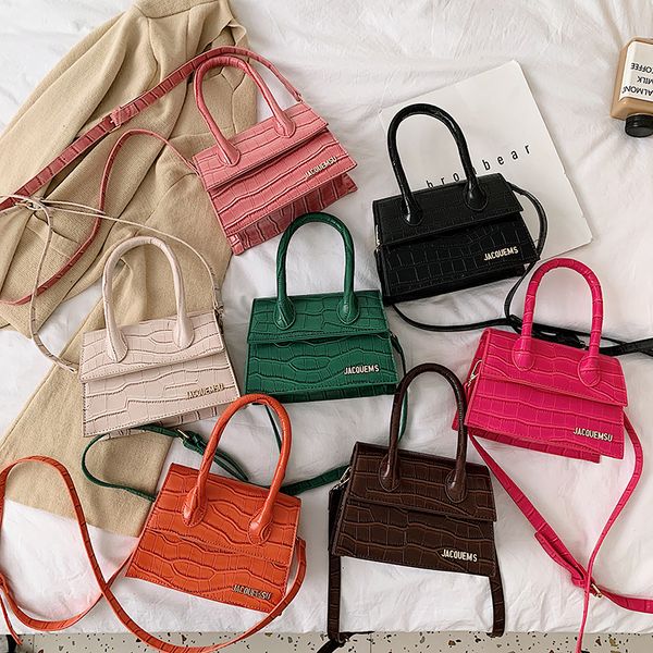 

designer brand mini women bag letters crossbody bags for women 2020 pu leather purses crocodile handbags