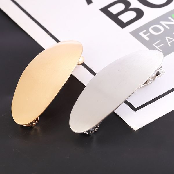 

2020 korean fashion hair clips vintage metal geometric barrette for women elegant hairpins hair accessories gold/silver color, Golden;silver