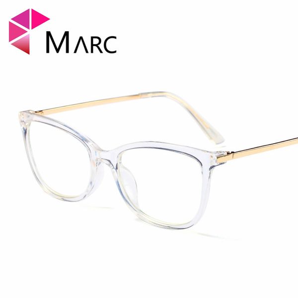 

marc women men reading optical black plain glass spectacles glasses literature and art retro classic plastic