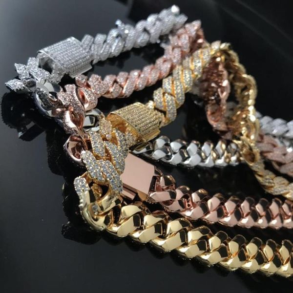 

новый дизайн prong cuban link цепочка, Silver