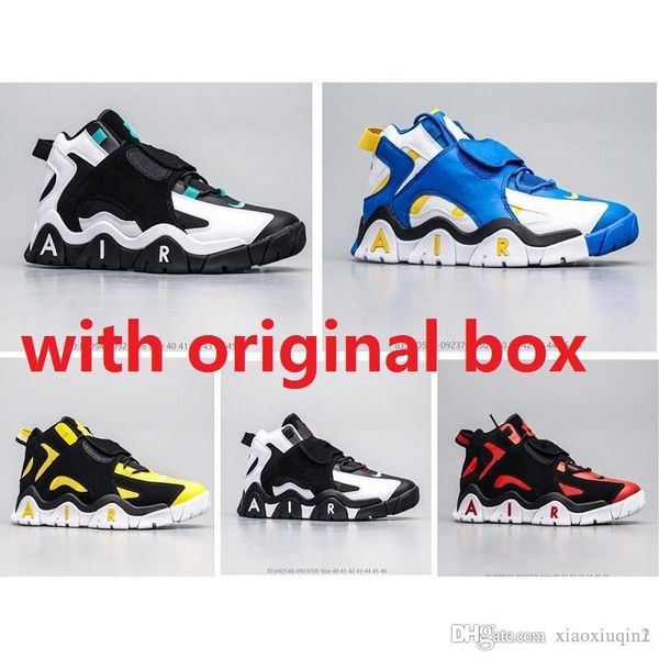 

air barrage mid more uptempo mens basketball shoes retro for sale lebron 17 kd 13 scottie pippen sneakers kids with original box 7-12
