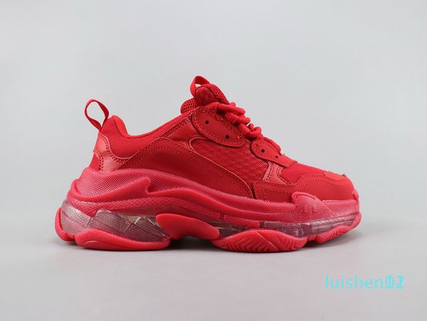 

2020 crystal bottom casual shoes triple s track 2.0 designer old dad sneaker combination nitrogen outsole men women tripler sneakers l11, Black