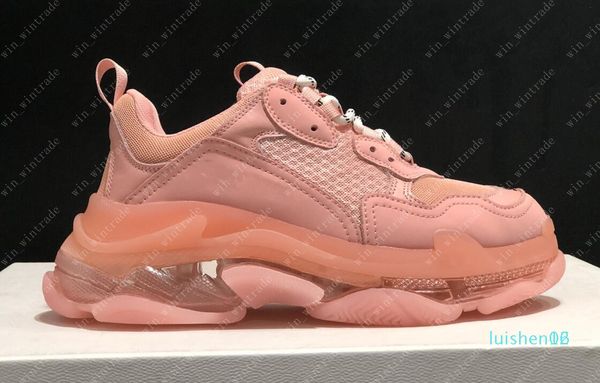 

2020 fashion casual shoes 17fw triple-s dad for men's women black sports designer triple s shoes size 36-45 l16