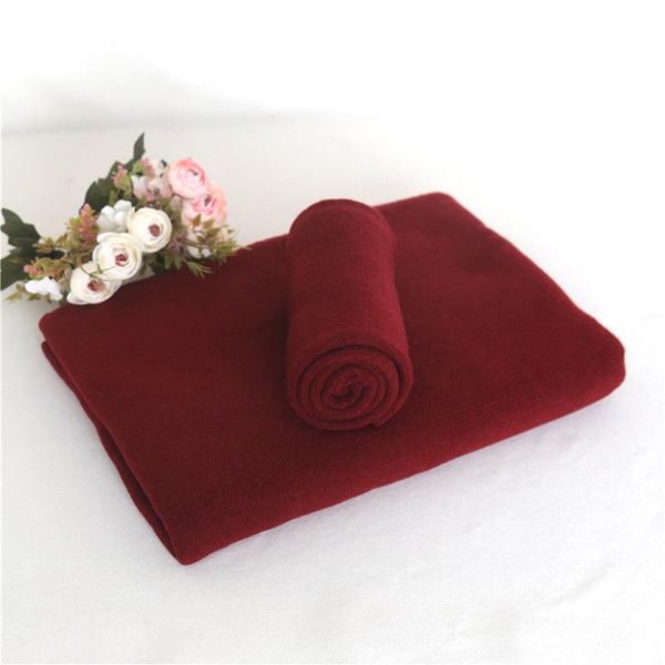 

caps & hats burgundy born strech knit wrap set textured posing backdrop jersey blanket bean bag cover pography props, Yellow