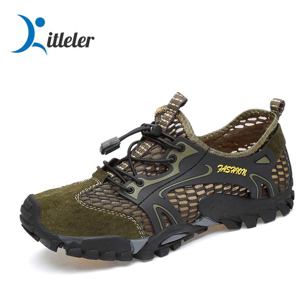 

hiking shoes men breathable outdoor sport sneakers soft quick-dry water footweart no-slip climbing trekking shoes big size 38-50