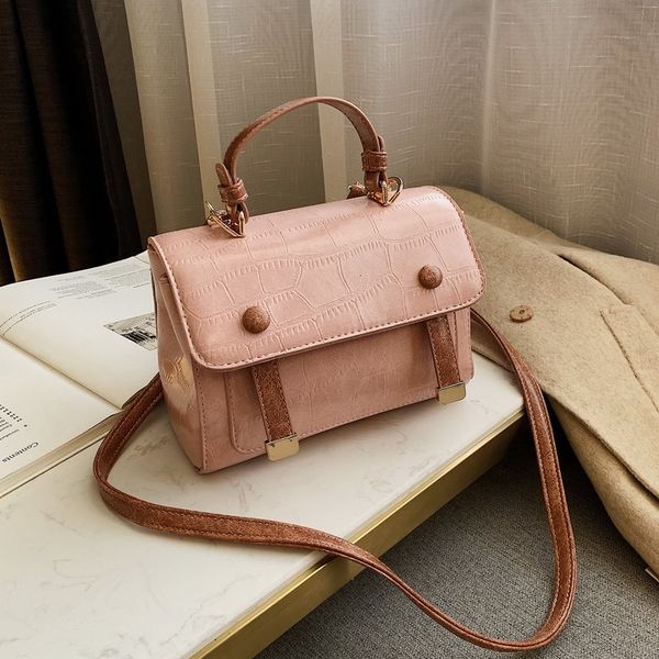 

new vintage big capacity tote bag punk ladies handbag ins women shoulder messenger bag casual female small square 2020