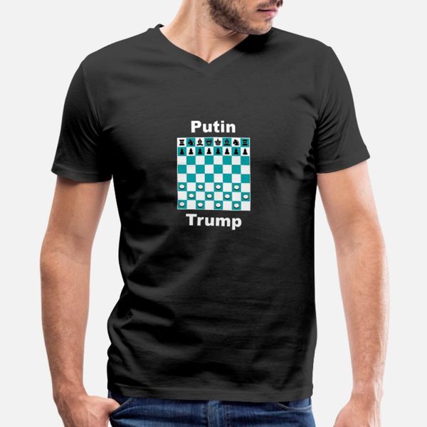 

putin trump chess russia t shirt men customized tee shirt euro size s-3xl male gift new fashion summer style formal shirt