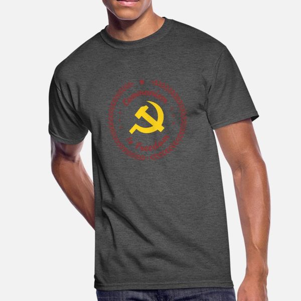 

communist om t shirt men design short sleeve s-xxxl basic solid fitness funny spring vintage shirt