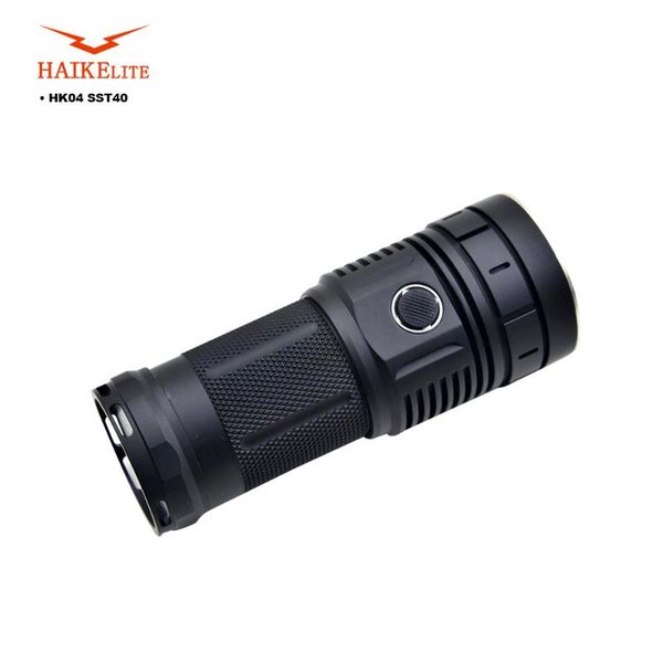 

haikelite hk04 4 x sst40 9000lm anduril ui super bright - black 6500k