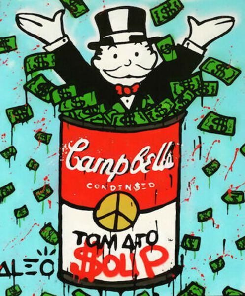 

alec monopoly graffiti art decor campbells tomato soup home decor oil painting on canvas wall art canvas pictures 200820