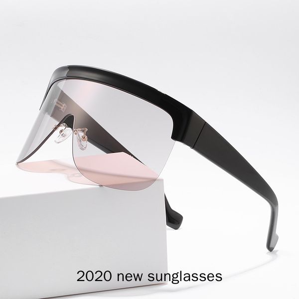

oversized windproof sunglasses women 2020 vintage sunglasses fashion retro men gradient eyewear goggles ladies nx, White;black