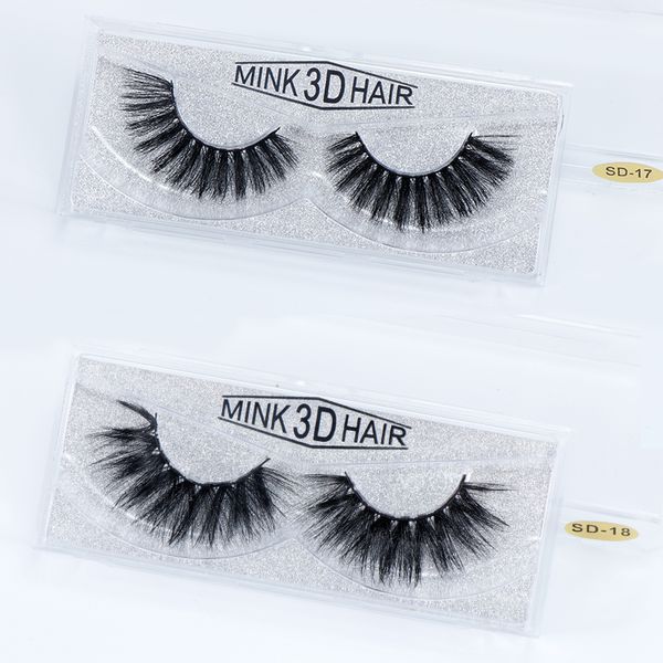 

false eyelashes 3d fake mink hair 100% hand made natural long lasting extension strip eye lashes beauty makeup tools