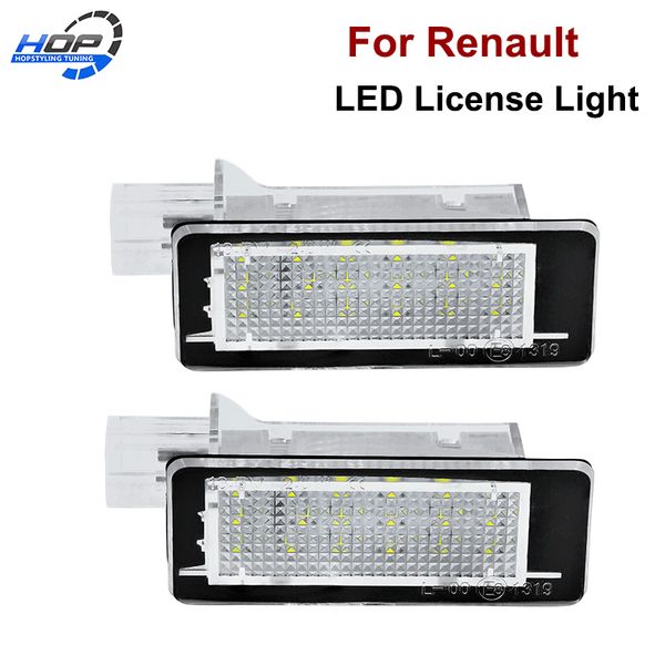 

2x led license number plate light lamp for captur clio iii espace iv fluence laguna iii megane grandtour twigo ii