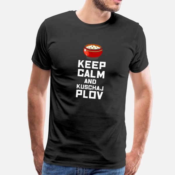 

funny russian keep calm plov plow rice uzbek food t shirt men printed cotton s-3xl homme anti-wrinkle comical spring normal shirt
