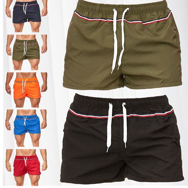 

men's shorts summer hip hop shorts cool men's jogging fitness fitness casual beach, White;black