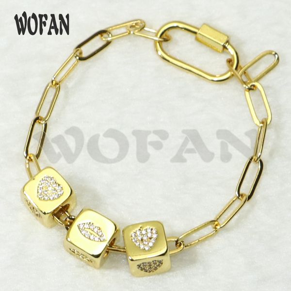 

3 cubic beads bracelet golden beads jewelry bracelet zircon charms bangle jewelry gift for women 50601, Black