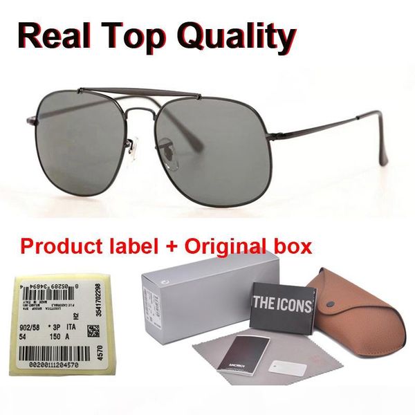 

sunglasses men women brand designer metal frame glass lenses sports driving glasses uv400 goggle with cases and label, White;black