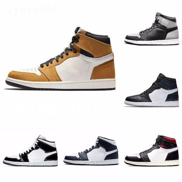 

new 1s high 3 shattered og bred toe banned game royal shoes men 1s shadow sneakers with box j#08-164