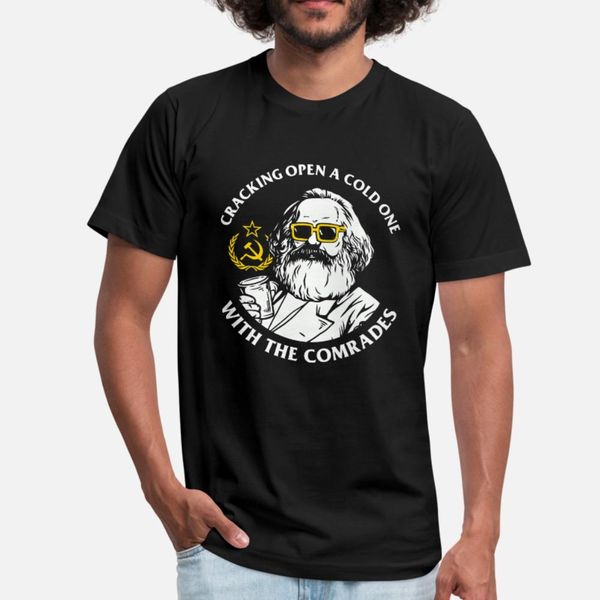 

cracking open a cold one with the comrades t shirt men knitted cotton s-3xl pictures interesting authentic spring autumn cool shirt, White;black