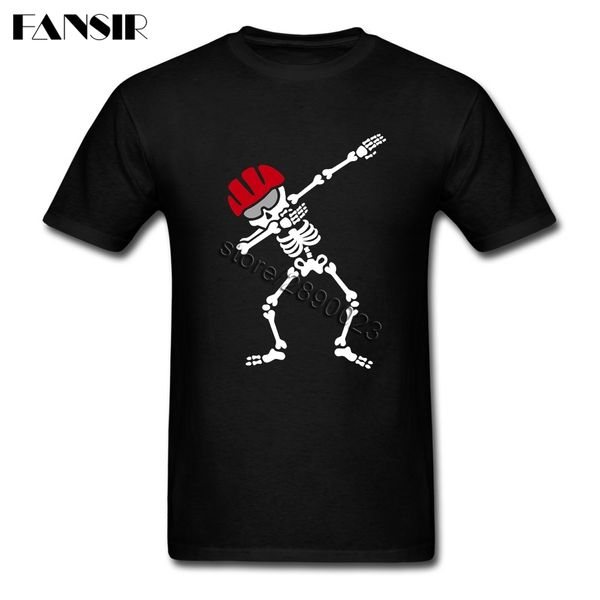 

dabbing skeleton bicycle mountainbike biker short sleeved t-shirt new design camisetas cotton o-neck men t-shirt for team