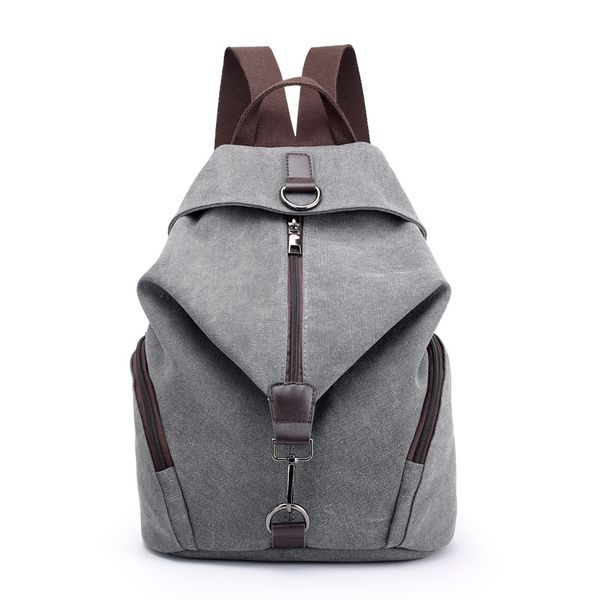 

fashionable male and female student bag leisure canvas backpack shoulder bag large capacity backpack computer