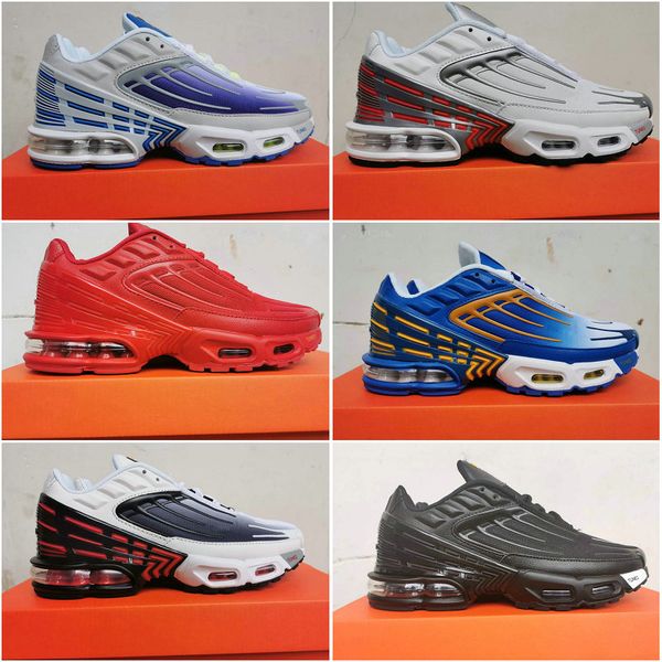 

new plus tn 3 iii running shoes for men triple red silver blue black white turned tns sports sneakers trainers zapatos des chaussures