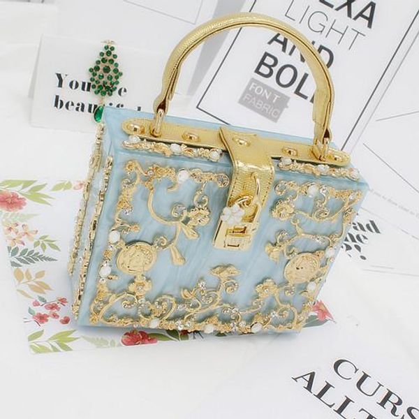 

new- crossbody bag diamond metal flower handbags flap luxury clutches crystal purse wallet