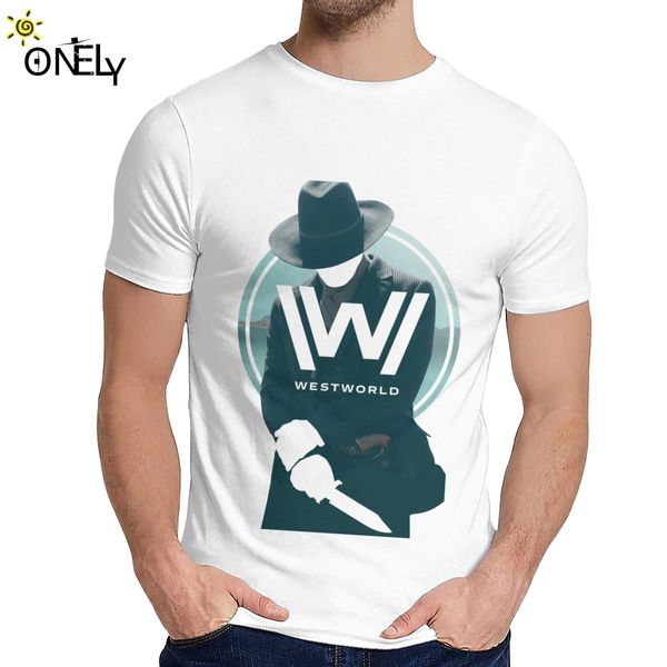 

westworld william logo men game sc-fi series tv shows t shirt round neck leisure men's vintage cotton us size s-6xl big size tee