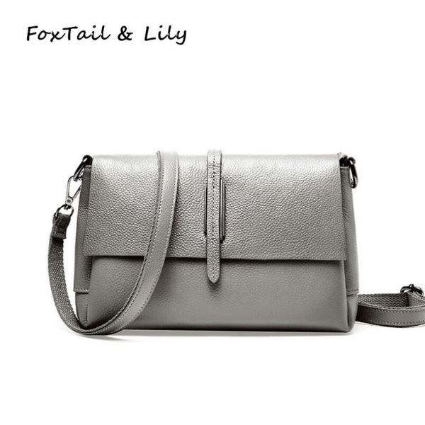 

foxtail & lily luxury real leather handbags women bags designer fashion genuine cow leather crossbody shoulder bag simple style