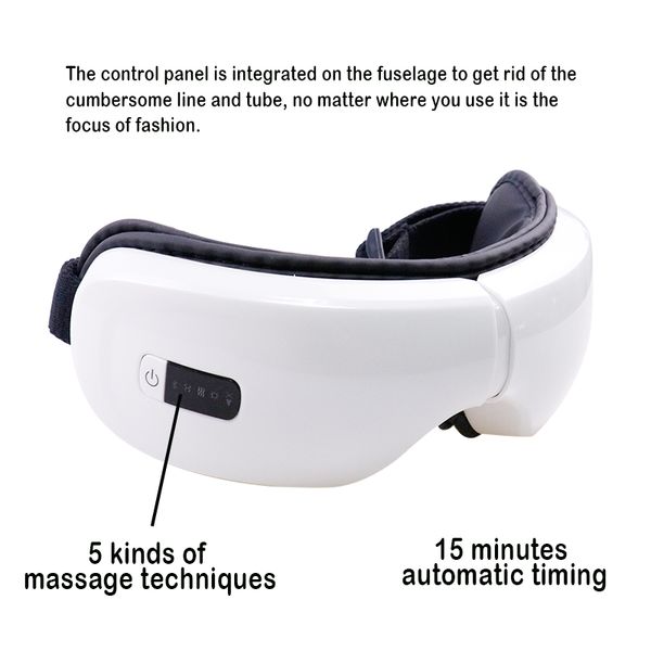 Nuovo design Bluetooth Vibration Wireless Music Eye Care Massager con Far-Infrared