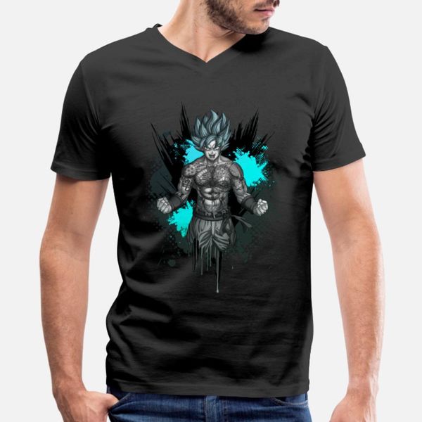 

goku and tattoos t shirt men printed tee shirt euro size s-3xl gents graphic building spring family shirt