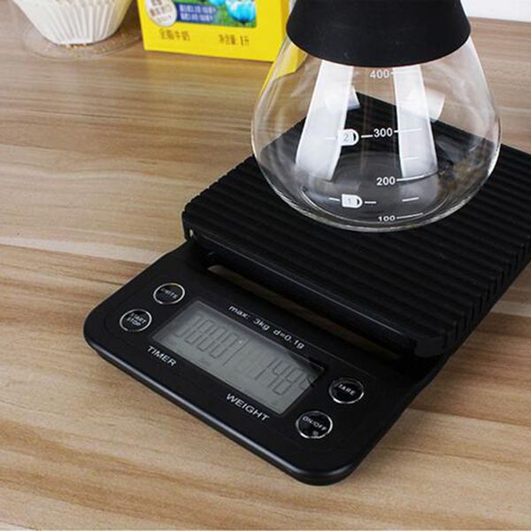 

3000g/0.1g 3kg/0.1g pour over drip coffee food baking weighing weight scale