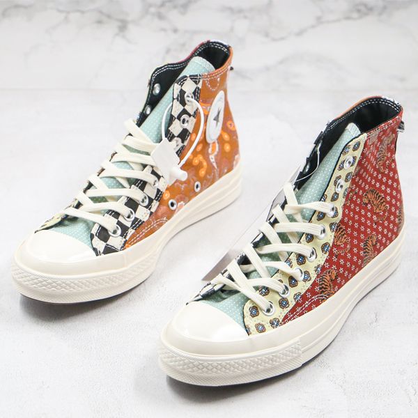 

2020 men women casual shoes cashew flower checkerboard vintage canvas shoes chrysanthemum tiger skateboard sneakers classic sports trainer, Black