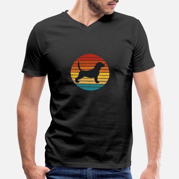 

retro vintage sunset beagle dog & gift dog t shirt men custom 100% cotton s-xxxl male fitness comical summer original shirt